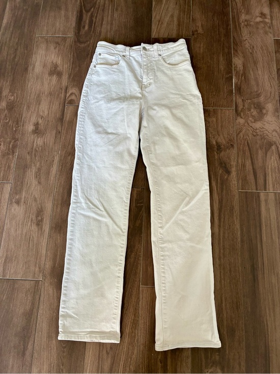 Madewell Denim - Madewell Cream-White Straight Leg Jeans